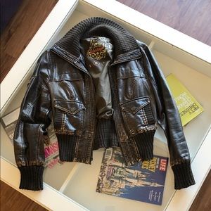 Lightly Used Faux Leather Jacket